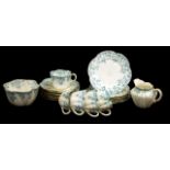 Nineteen piece Shelley part teaset