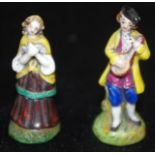 Two Sitzendorf German miniature figures