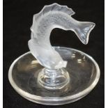 Lalique France fish ring dish