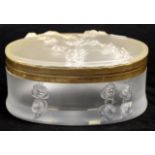 Lalique France "Coppelia" oval trinket box