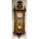 Large antique regulator wall clock