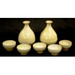 Japanese Mashiko Ware sake set