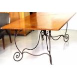 Very large wrought iron table