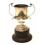 George V Sterling silver twin handle trophy