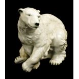 Large Royal Dux Polar Bear figure