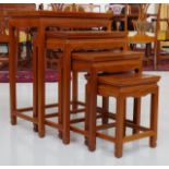 Chinese hardwood nest of tables