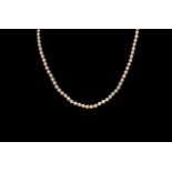 5.8mm cultured white pearl necklace