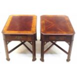 Two antique style occasional tables