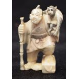 Japanese carved ivory netsuke