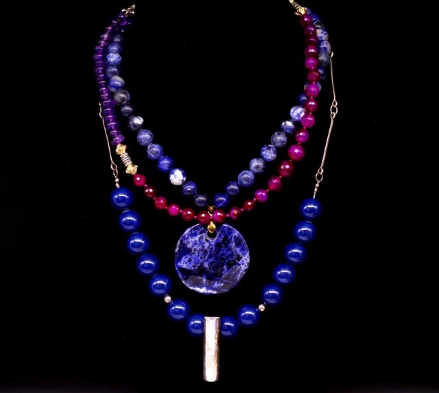Eight gemstone beaded necklaces - Image 4 of 4