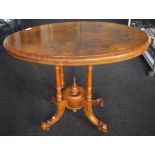 Late Victorian walnut table