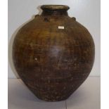 Antique Chinese Martaban stoneware storage jar