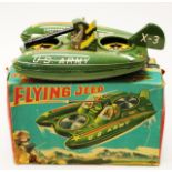 1950's X-3 flying jeep (hovercraft) tin toy
