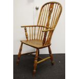 Antique English elm Windsor chair