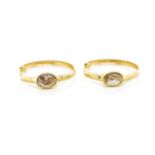 18ct yellow gold hoop earrings