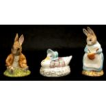 Three Beswick Beatrix Potter figures