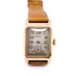 Early 20th C. 9ct rose gold wrist watch