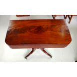 Mahogany card table