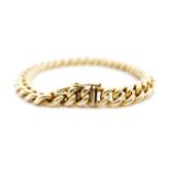 14ct yellow gold curb link bracelet