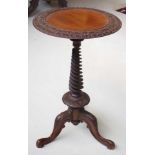 Antique Anglo Indian mahogany wine table