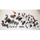 Collection of Britain's lead toy zoo animals