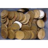 Quantity Australian half penny & one penny coins