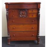 Large Edwardian mahogany chest of drawers