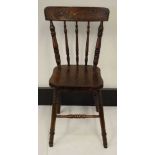 Antique Australian spindle back chair