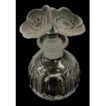 Lalique style "Deux fleurs" perfume bottle