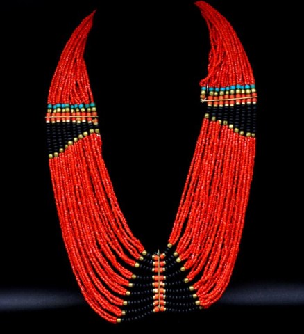 Seven beaded tribal necklaces - Image 4 of 4