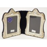 Elizabeth II sterling silver double photo frame