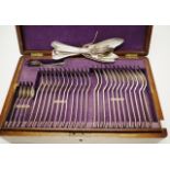 Walker & Hall silver plate cutlery service