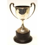 George V Sterling silver twin handle trophy