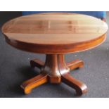 D-end pedestal extension table