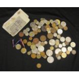 Quantity of world coins and bank notes