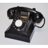 Retro black bakelite AWA telephone