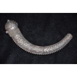 Sterling silver horn shaped container