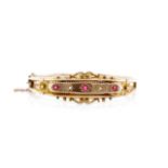 Edwardian 9ct rose gold bangle