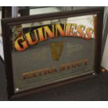 Vintage Guinness pub mirror