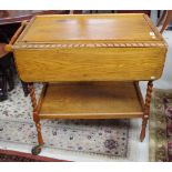 Vintage oat two tier traymobile