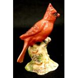 Beswick red crested bird figurine