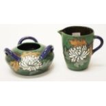 Stellmacher Austria Art Nouveau pottery jug & bowl
