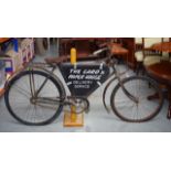 Vintage advertising bicycle