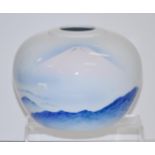 Fukagawa Japan ceramic spherical vase