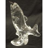 Art glass trout figurine