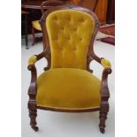 Edwardian grandfather chair