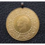 Ataturk Turkish Republic gold medallion