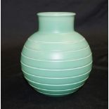 Wedgwood Keith Murray matt green ceramic vase