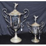 Two early Australian motorcycle trophies 1929