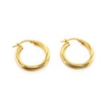 9ct yellow hold hoop earrings